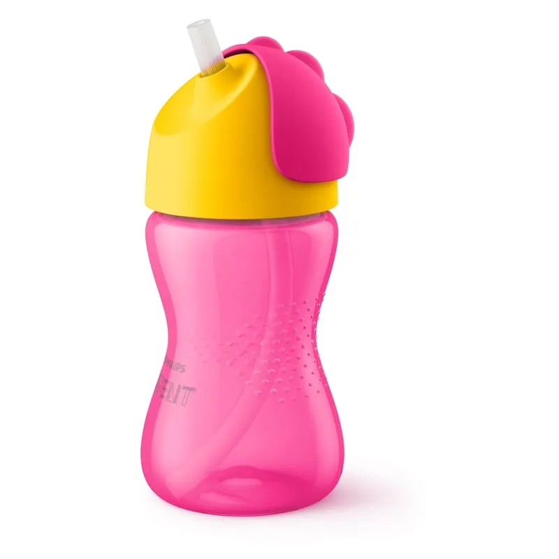 Bild 1 för Philips Avent Sugrörsmugg rosa/gul 12m+ 300 ml