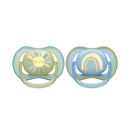 Bild 2 för Philips Avent Ultra Air Napp 0-6 månader Ljusblå/Grön 2-pack