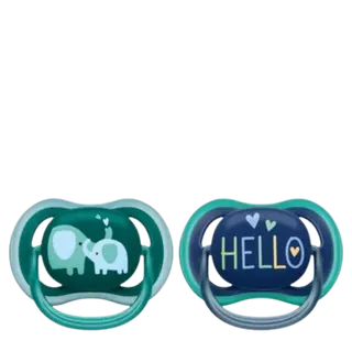 Produktfoto för Philips Avent Ultra Air Napp 18+ månader Grön/Blå 2-pack