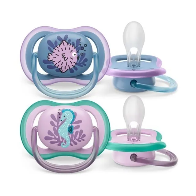 Alternativ bild 0 för Philips Avent Ultra Air Napp 6-18 månader Blå/Lila 2-pack