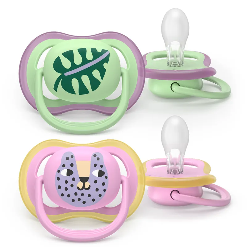 Bild 2 för Philips Avent Ultra Air Napp Grön & Rosa 6-18 mån 2-pack