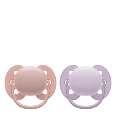 Bild 1 för Philips Avent Ultra Soft Napp 0-6 mån Rosa/Lila 2-pack