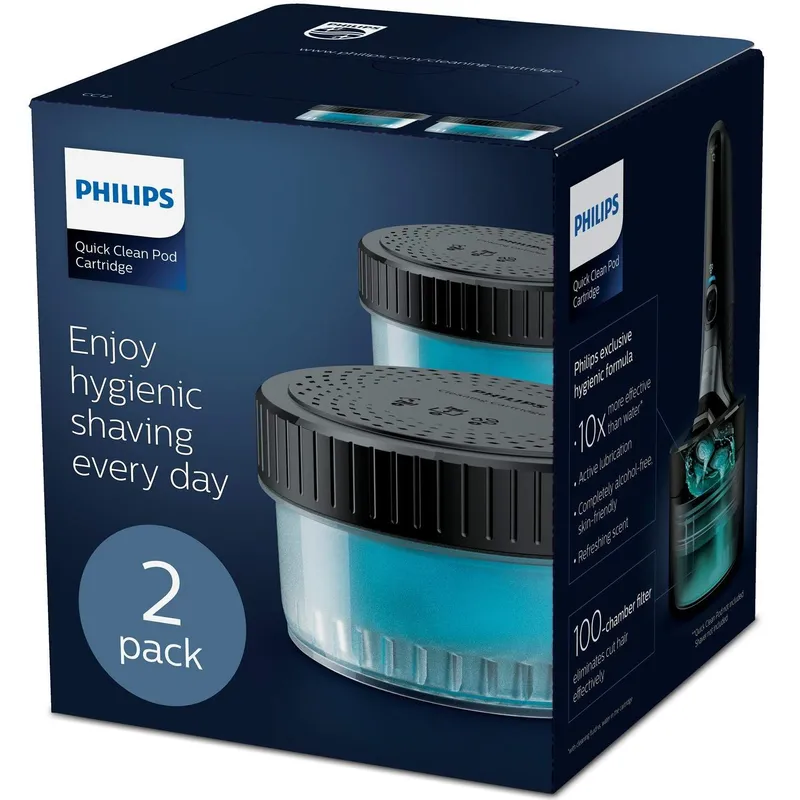 Bild 2 för Philips CC12 - Rengöringspatron - för rakapparat (paket om 2)