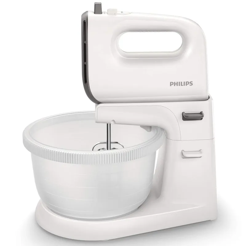 Bild 1 för Philips HR3745/00 Elvisp med skål, Grå/vit