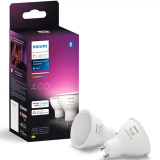 Produktfoto för Philips Hue Color Gu10 Spotlight - 2-Pack