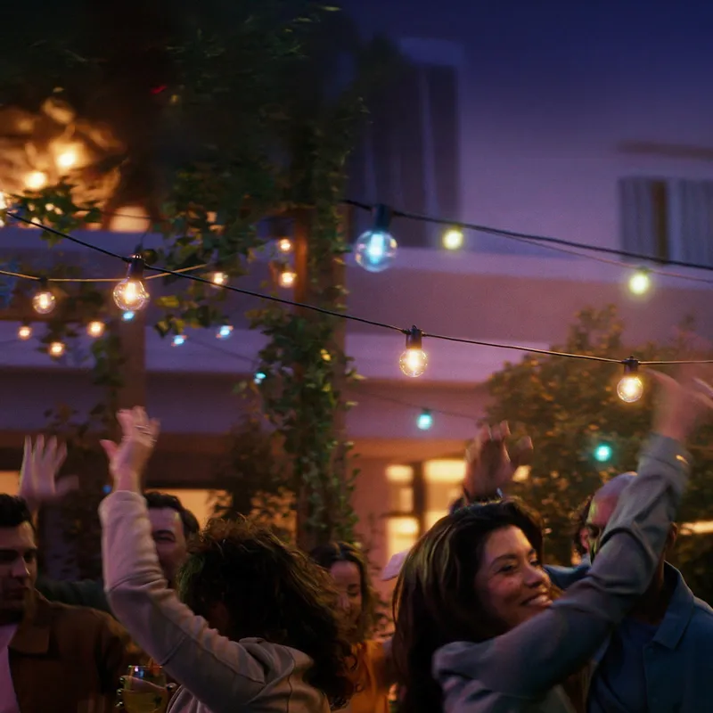 Bild 1 för Philips Hue Festavia Globe utomhusljusslingor, 14m