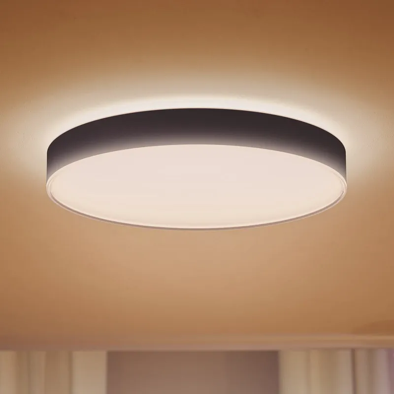 Bild 1 för Philips Hue - Hue Enrave XL Plafond White Amb. Black Phillips Hue