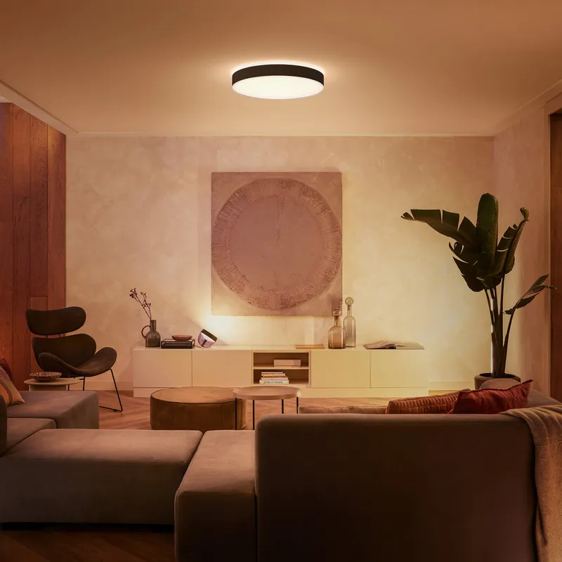 Bild 2 för Philips Hue - Hue Enrave XL Plafond White Amb. Black Phillips Hue