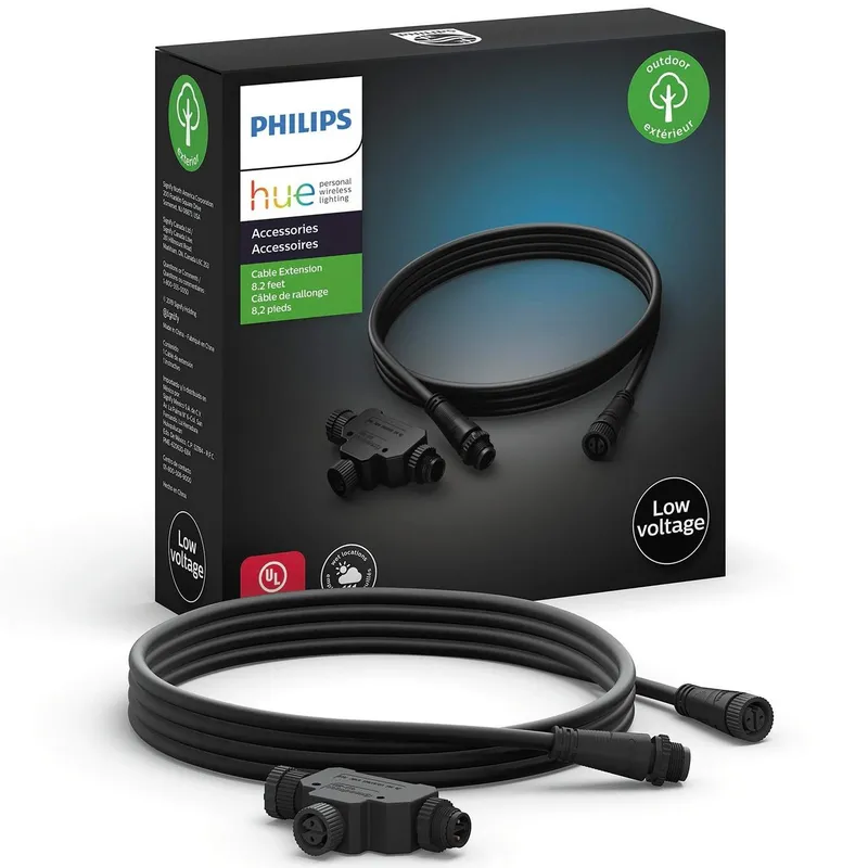 Bild 1 för Philips Hue - LV Cable 2,5M + T-part Hue Outdoor IP67 Philips Hue