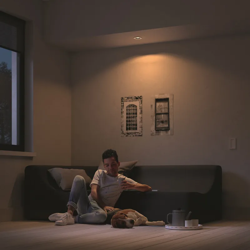 Bild 2 för Philips Hue Milliskin Infälld Spotlight Rund - Aluminium