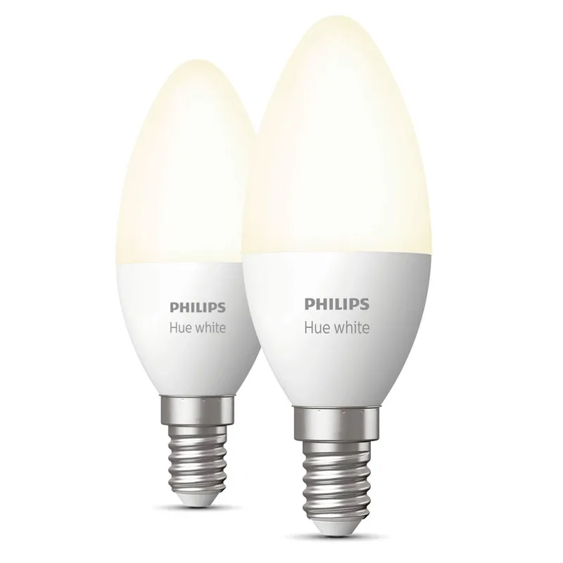 Bild 2 för Philips Hue - Philips Hue White 5.5W Bluetooth E14 Päronlampar 2 Stck. Philips Hue