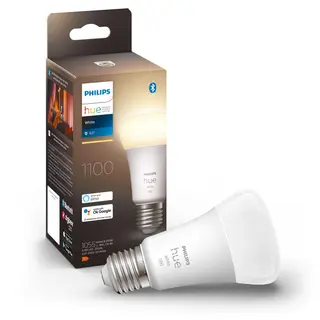 Produktfoto för Philips Hue - Philips Hue White 9,5W (1055lm) 2700K Bluetooth E27 Päronlampa Philips Hue