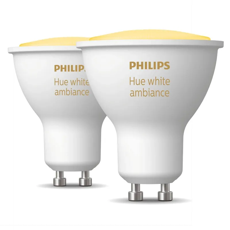 Bild 2 för Philips Hue - Philips Hue White Amb. 6W Bluetooth GU10 Päronlampa 2 pcs. Philips Hue