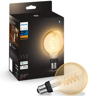 Produktfoto för Philips Hue - Philips Hue White Filament Bluetooth Ø93 E27 Philips Hue