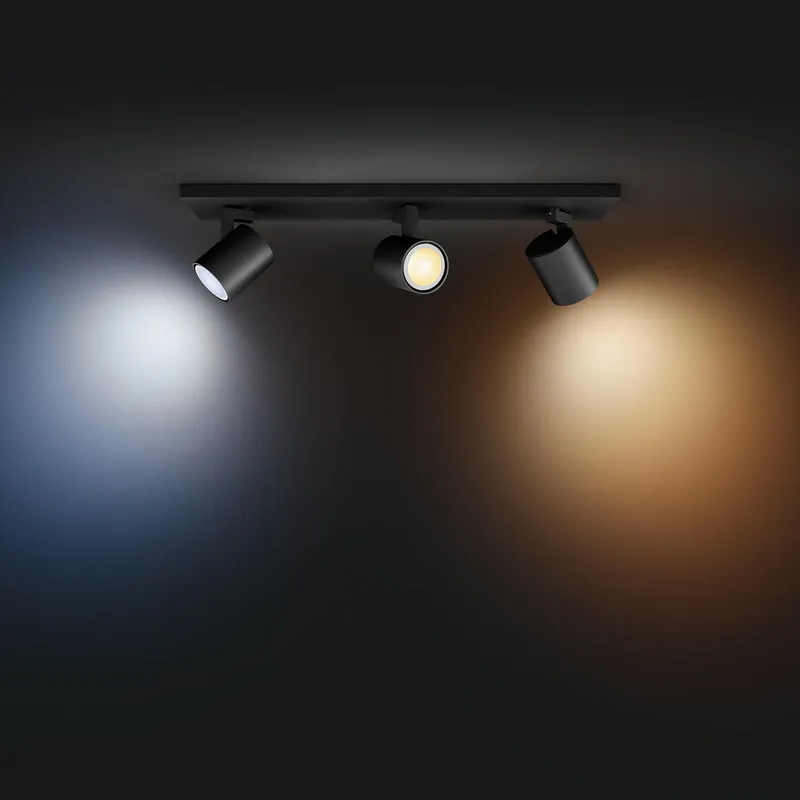 Bild 4 för Philips Hue Runner Trippel Spotlight - Svart - Med Dimmer Switch
