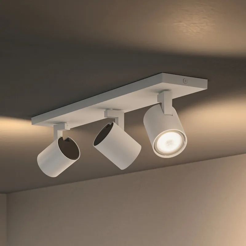 Bild 1 för Philips Hue Runner Trippel Spotlight - Vit - Med Dimmer Switch