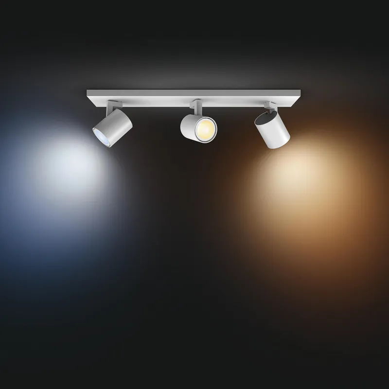 Bild 4 för Philips Hue Runner Trippel Spotlight - Vit - Med Dimmer Switch