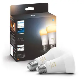 Produktfoto för Philips Hue White Ambiance - E27-lampor - 2-pack
