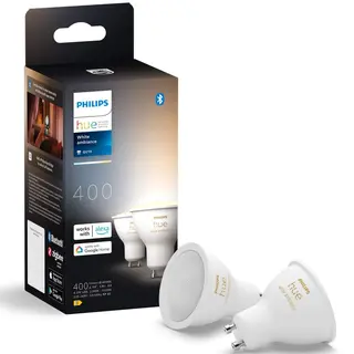 Produktfoto för Philips Hue White ambiance - GU10-lampor - 2-pack