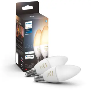 Produktfoto för Philips Hue White ambiance Kerte - E14-lampor - 2-pack