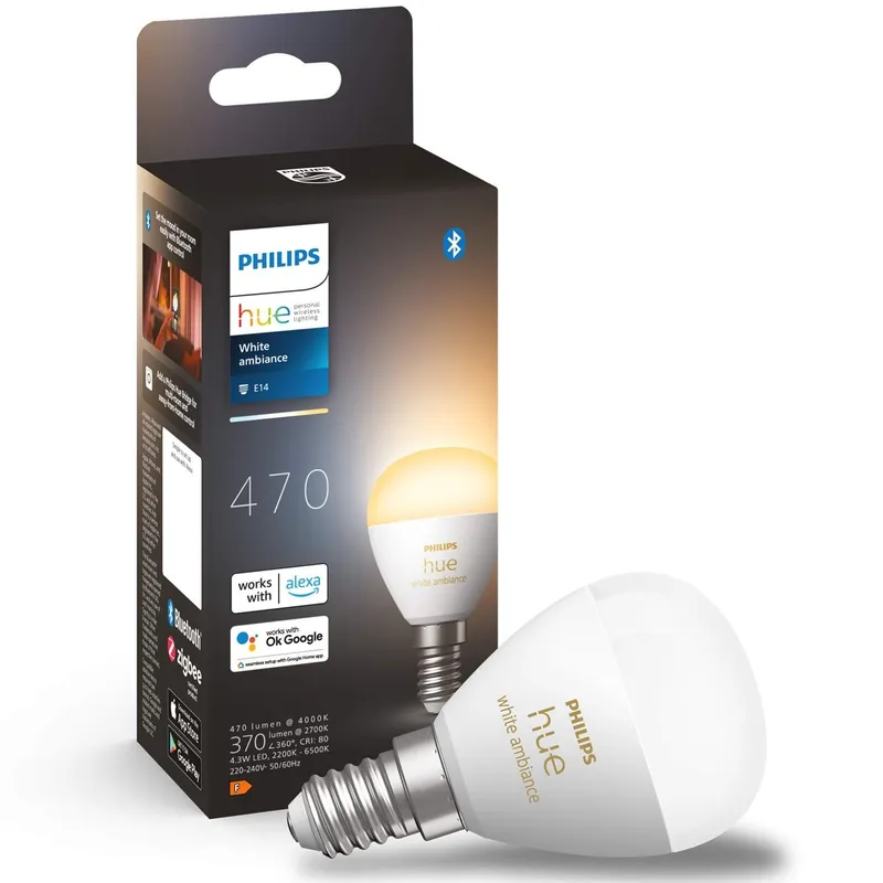 Bild 1 för Philips Hue White Ambiance Krone - E14-glödlampa