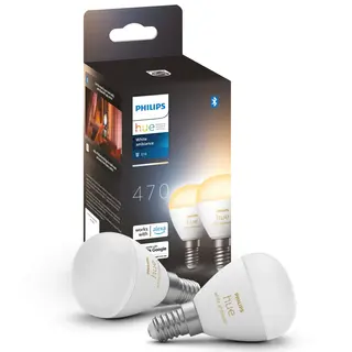 Produktfoto för Philips Hue White ambiance Krone - E14-glödlampor - 2-pack