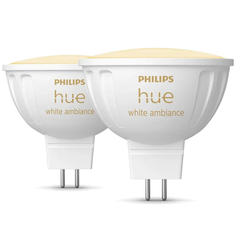 Bild 2 för Philips Hue White Ambiance MR16 - GU5.3-lampor - 2-pack