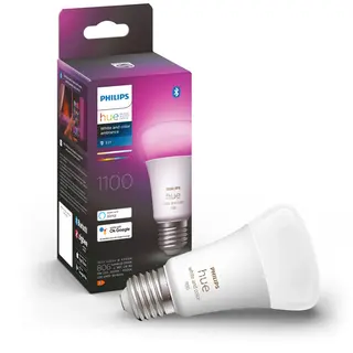 Produktfoto för Philips Hue White and Color Ambiance - LED-glödlampa - form: A60 - E27 - 6.5 W (motsvarande 60 W) - klass F - 16 miljoner färger/varmt till kallt vitt ljus - 2000-6500 K