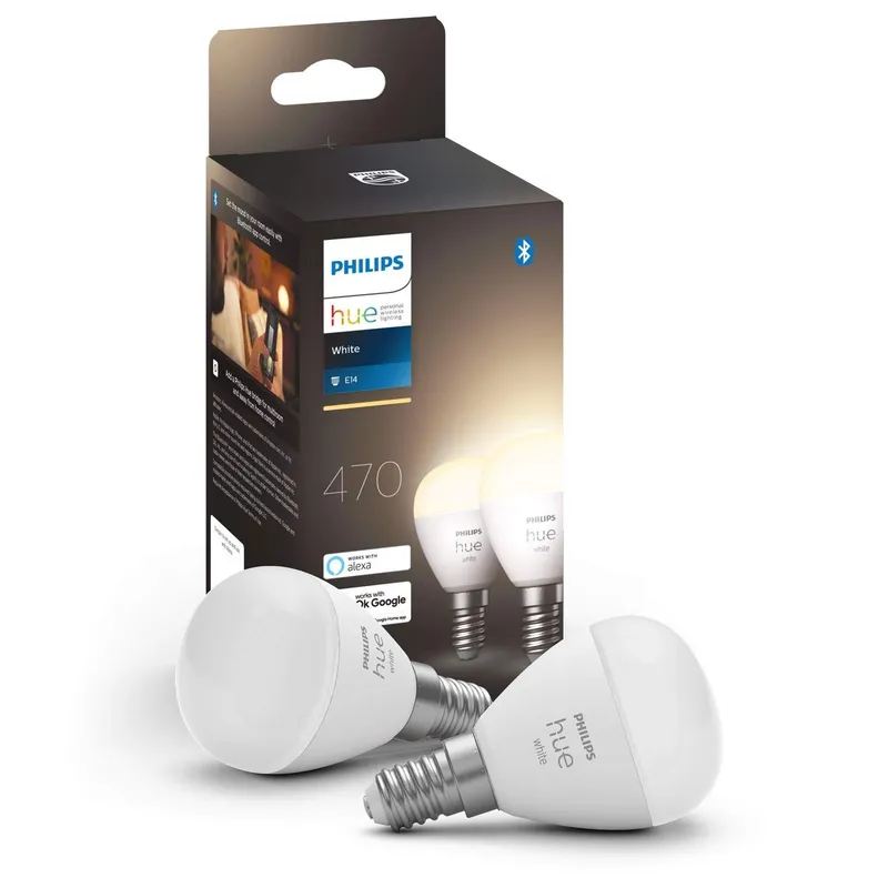 Bild 1 för Philips Hue White Krone - E14-glödlampor - 2-pack