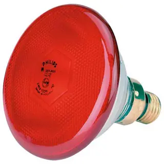 Produktfoto för Philips InfraRed Industrial Heat - Inraröd glödlampa för strålkastare - form: PAR38 - E27 - 175 W - rött ljus - röd
