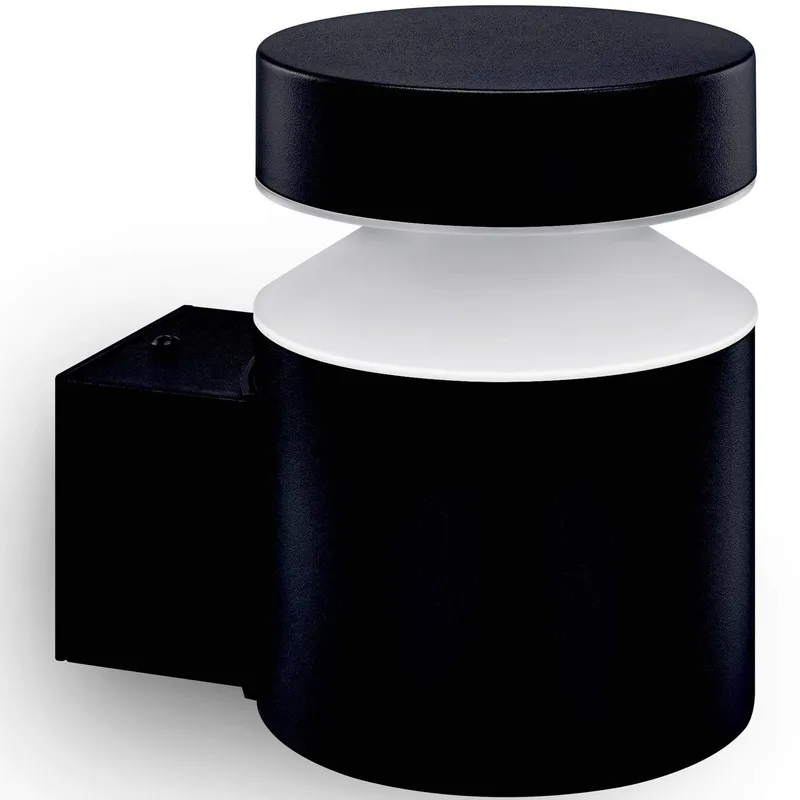 Bild 1 för Philips Laven vägglampa 6 W, Väggbelysning för utomhusbruk, Svart, Rostfritt stål, IP44, Fasad, Trädgård, Terass, II