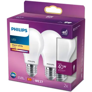 Produktfoto för Philips LED Classic nor 40w e27 2P