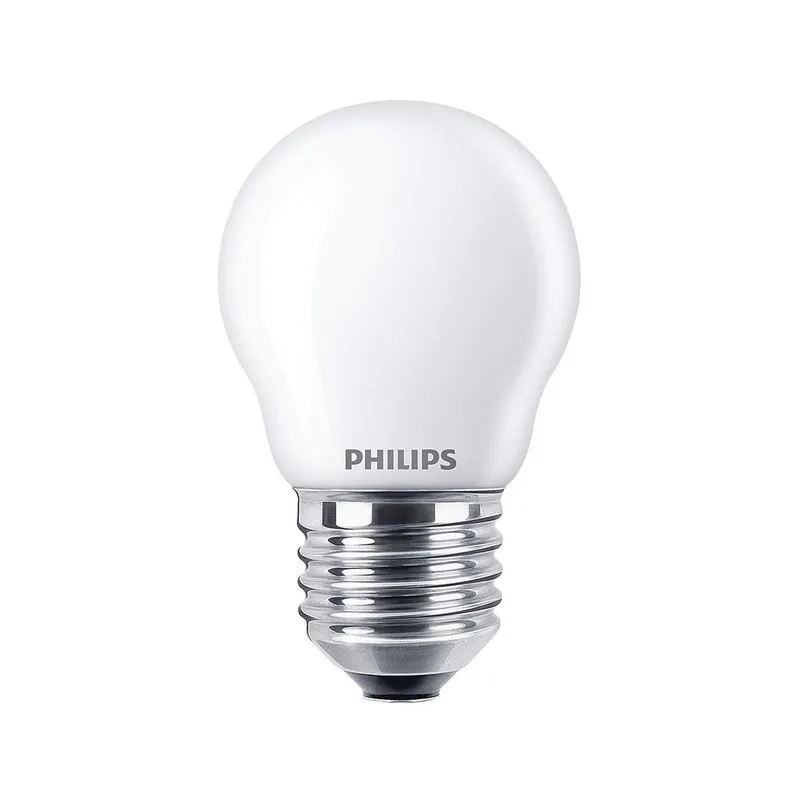 Bild 2 för Philips LED-glödlampa Classic Mini-ball 2.2W/827 (25W) Frosted 2-pack E27