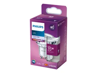 Produktfoto för Philips LED-glödlampa Classic Spot 3,5W/840 (35W) 36° GU10