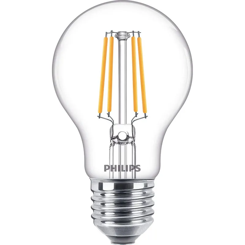 Bild 2 för Philips LED-glödlampa Classic Standard 4,3W/827 (40W) klar 2-pack E27