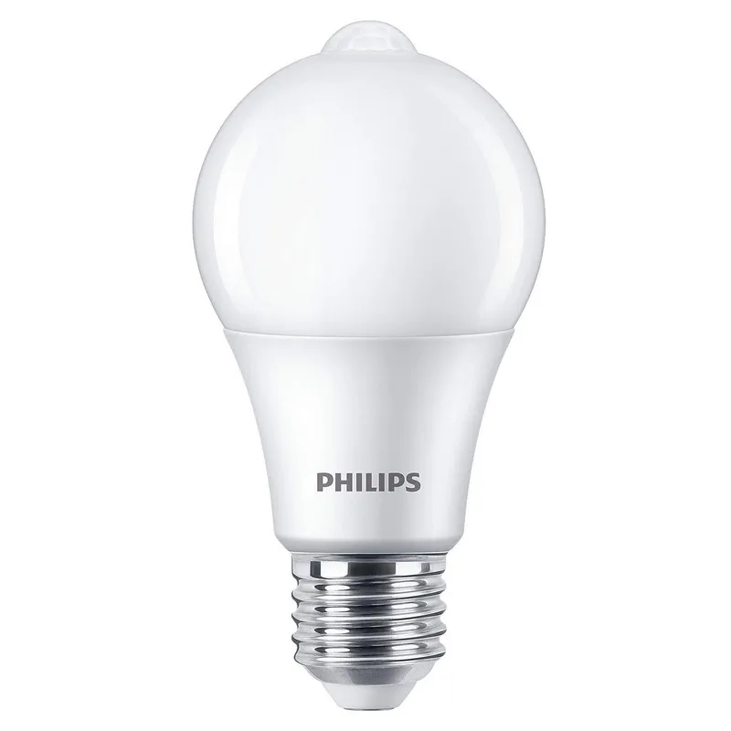 Bild 2 för Philips - LED-glödlampa - glaserad finish - E27 - 8 W (motsvarande 60 W) - klass F - varmt vitt ljus - 2700 K