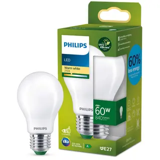 Produktfoto för Philips LED-glödlampa Standard 4W/840 (60W) Frosted E27