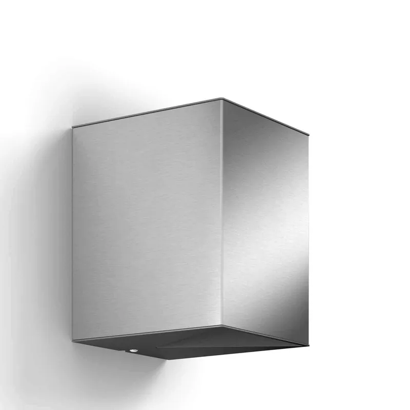 Bild 1 för Philips myGarden Cistus - Vägglampa - LED x 2 - totalt: 9 W (motsvarande 70 W) - varmt vitt ljus - lykta - stål