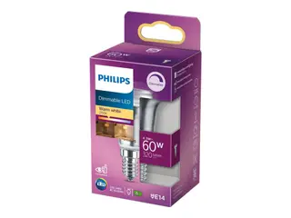 Produktfoto för Philips - Päronlampa LED 4,3W (320lm) Reflektor Dimbar E14