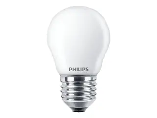 Produktfoto för Philips - Päronlampa LED 6,5W Glas Klot (806lm) E27
