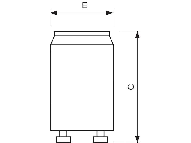 Alternativ bild 0 för Philips S10 4-65W, Belysningstartare, Vit, Plast, fluorescent lamps with electromagnetic ballast, 4 W, 65 W