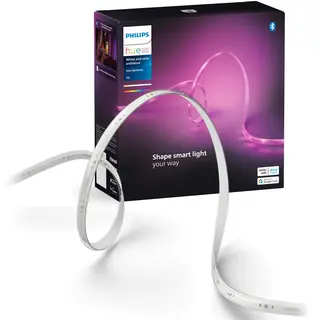 Produktfoto för Philips Solo Lightstrip, Smart belysningslist, Bluetooth/Zigbee, Vit, Silikon, Variabel, 20 W