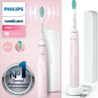 Produktfoto för Philips Sonicare 3100 series med resefodral Rosa