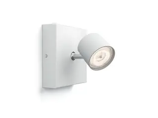 Produktfoto för Philips WarmGlow LED Star enkel spot, Utanpåliggande spotlight, Glödlampan/-lamporna kan inte bytas ut, 1 lampor, LED, 4,5 W, 2700 K