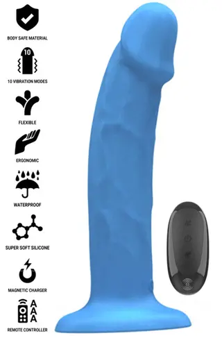 Produktfoto för Phoebe Realistic Vibrator 10 Modes Remote Control Dildo med vibrator
