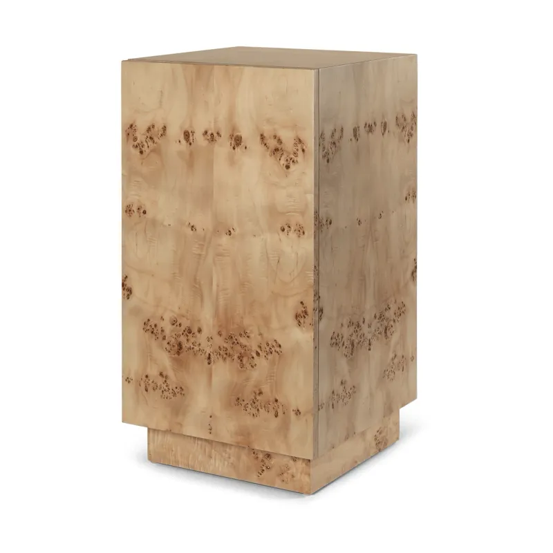 Alternativ bild 0 för Piedestal Burl sidobord ädelträ Ferm Living