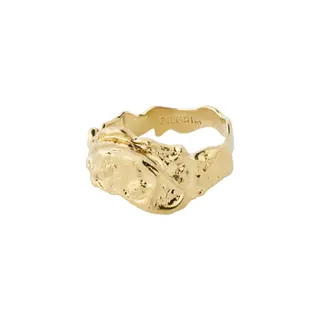Produktfoto för Pilgrim Blossom Ring 18 kt. Brass Goldplated 142222004 - Dam - Brass