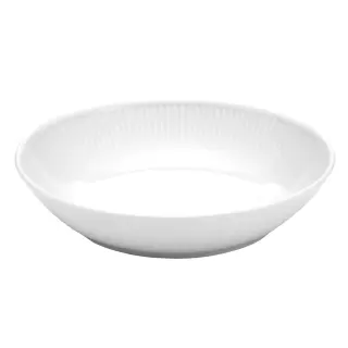 Produktfoto för Pillivuyt Vit Plissé djup sallads-/ pastatallrik