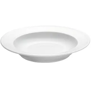 Produktfoto för Pillivuyt Vit Plissé djup tallrik