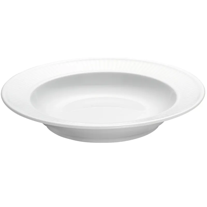 Alternativ bild 0 för Pillivuyt Vit Plissé djup tallrik